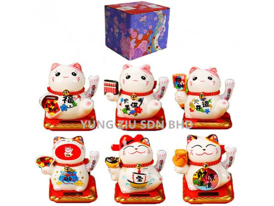 HF19014#SOLAR LUCKY CAT(1PCS)CNY(9251)